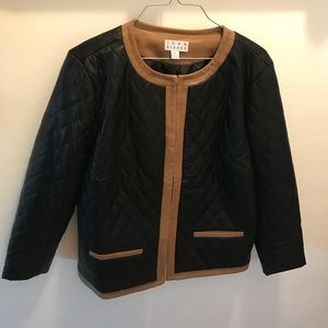 Joan Rivers Faux Leather Jacket